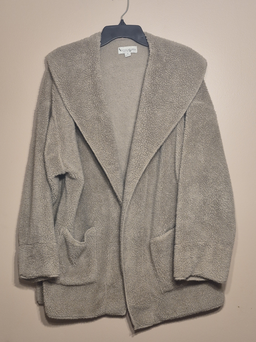 Koolaburra by UGG Taupe Sherpa Hooded Teddy Jacket
